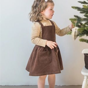 COLORED ORGANICS Aria Corduroy Overall Dress. Modern. Organic. Trending. Cute